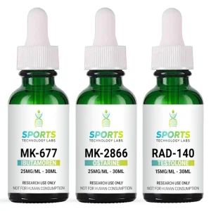RAD-140 MK-677 Ostarine triple stack from Sports Technology Labs