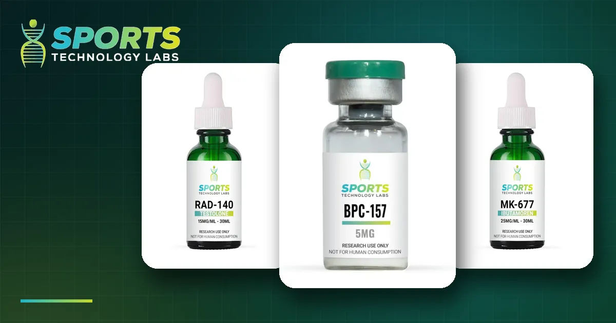 Sports Technology Labs shipping in US: RAD-140, BPC-157 and MK-677